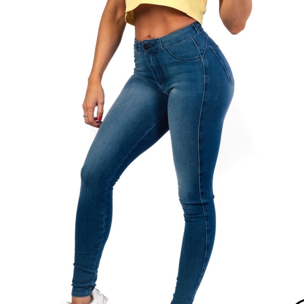 Fit Jeans 360 mid waisted azure blue small